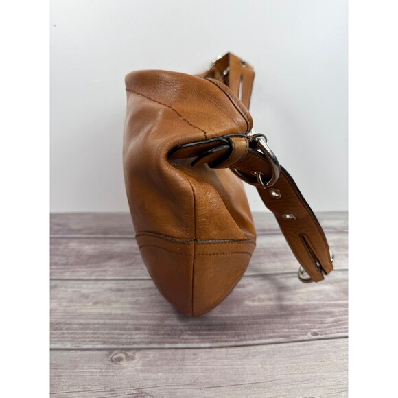 Vintage COACH 3651 Camel Brown Leather Shoulder Bag Retro Hobo Soho - Picture 7 of 16